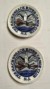 2, Hackensack River Canoe Club Vintage Patches New Jersey Circa 1995 NEW! - Picture 1 of 3