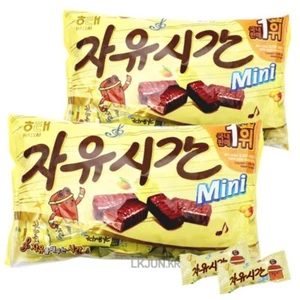 Haitai Free Time Mini Real Chocolate Peanut Energy Bars Korean Snack 630 g x 2 p - Picture 1 of 7