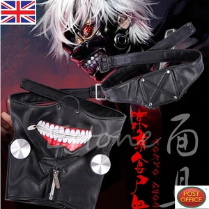 Tokyo Ghul Kaneki Ken Verstellbar Reißverschluss Gürtel Requisit Maske - Bild 1 von 1