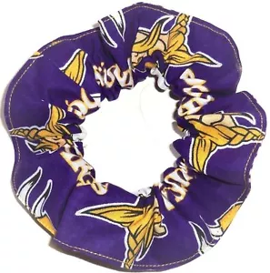 MINNESOTA VIKINGS Cabello Scrunchie Corbatas Cola de Caballo Soportes de Jerez - Imagen 1 de 11