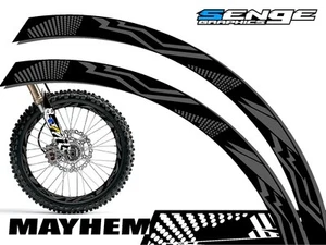 MAYHEM DIRT BIKE RIM PROTECTORS CHOOSE YOUR SIZE DIRTBIKE DECALS STICKERS DECO - Picture 1 of 1