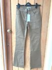 somewhere la redoute dark tan cotton flared trousers stretch cotton uk 6 to 8 bn
