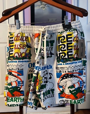 Pantalones Cortos VANS Para Hombre Pequeños Multi Geo Estampado Eco Positividad Ajuste Relajado Rango Elástico Foto 1 de 2