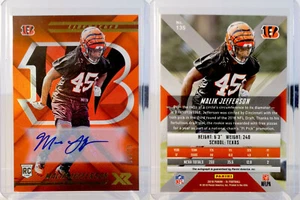 Panini XR 2018 - #135 Malik Jefferson RC Auto 19/49 - Cincinnati Bengals - Imagen 1 de 1