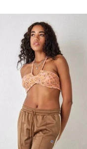 BNWT Urban Outfitters Space-Dye Cropped Halterneck Top Sz XL - Picture 1 of 4