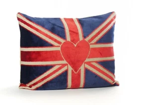 Vintage Tapestry Union Jack Bolster Cushion with Quality Fibre Pad - Picture 1 of 2