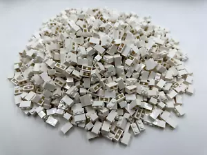 LEGO Pack of 100x New White Brick 1 x 2 BULK BRICKS - Picture 1 of 4