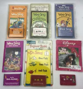 Dr. Seuss & Disney Read Along Beginner Books & Wee Sing Alongs w/ Cassette LOT - Picture 1 of 11