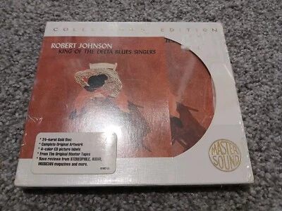 ROBERT JOHNSON KING OF THE DELTA BLUES SINGERS 24k Gold CD Sony w/ Shrink - Image 1 of 4