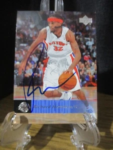 RICHARD HAMILTON AUTHENTIC SIGNED/AUTOGRAPHED UPPERDECK CARD DETROIT PISTONS NBA - Picture 1 of 3