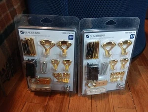 Lot of 2 Wall Mirror Hanging Holder Clips Kits w Screws & Anchors Mounting 44pcs - Picture 1 of 11