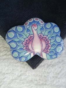 Vintage Michaela Frey Peacock Brooch (B) - Picture 1 of 2
