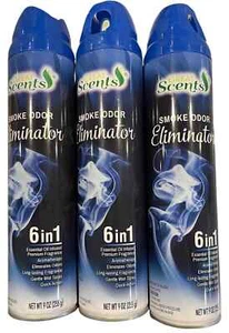 3-PACK SMOKE ODOR Eliminator Spray Air Freshener GREAT SCENTS 9oz ( 3 pack ) - Picture 1 of 3