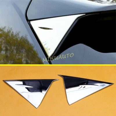Cubierta de alerón de ventana de puerta trasera cromada cruzada para Toyota Yaris 2021-2025 Foto 1 de 4