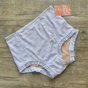 Kortni Jeane High Waisted Ruffle Trim Mix n Match Bikini Swim Bottoms M NWTs - Picture 1 of 12