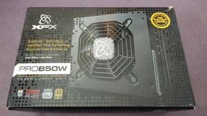 XFX 850W Pro Black Edition Fully Modular 80+Gold Rated PSU Power Supply !! - Afbeelding 1 van 11