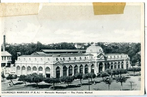 Mozambique Portugal Maputo Lourenço Marques Public Market 1944 cover Rufino PPC - Picture 1 of 4