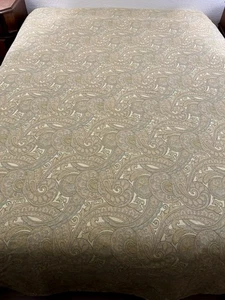 Copripiumino Pottery Barn Sabrine Paisley King Grigio Marrone Blu 100% Cotone Italia - Foto 1 di 10