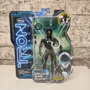 Figura de acción Disney Tron Legacy Sam Flynn Deluxe sin usar, en caja Spinmaster 2010 - Imagen 1 de 15
