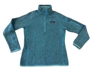 Patagonia Sweater Women’s Small Blue Better Sweater Fleece Pullover Zip Gorpcore - Picture 1 of 6