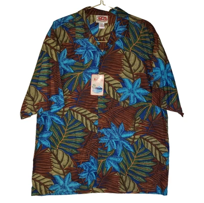 Nuevo con etiquetas Camisa de salón hawaiana Malibu Dreams Las Vegas Camisa de campamento Talla 2XL Nueva Foto 1 de 4