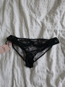 Agent Provocateur Willa Brief Black Lace Size 2 BNWT
