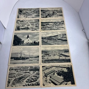 1940’s RPPC Knoxville Oak Ridge TN City Of The Atomic Bomb Plant Set of 10 - Imagen 1 de 8