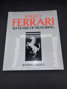 ENZO FERRARI: 50 YEARS OF MOTORING Piero Casucci 1980 1st US printing 1982 HCDJ - Picture 1 of 10