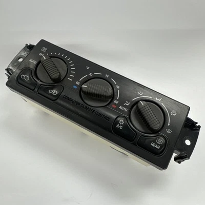 2000-2002 Tahoe Yukon Suburban Dash Climate Control HVAC Switch 15060162 - Image 1 of 4