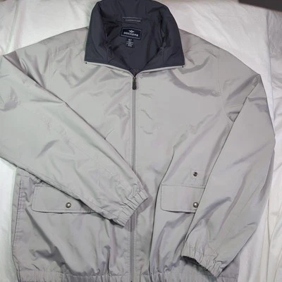 Men Dockers Golf Lightweight Nylon Jacket Windbreaker XLT Tall Hideaway Hood - Image 1 of 4