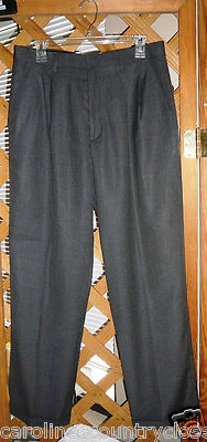 K.C. PANTALONES DE COLECCIÓN~Vestido~Frente plisado~Hombre Talla 30W y 29&1/2L~NUEVO CON ETIQUETAS Foto 1 de 3