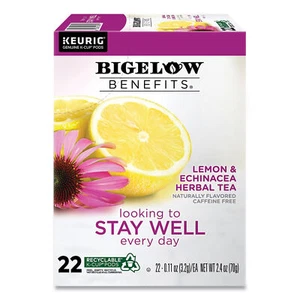 Bigelow Benefits Zitrone und Echinacea Kräuter-K-Tassen, 22/Box - Bild 1 von 1