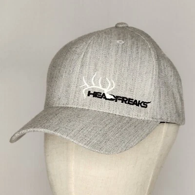 Headfreaks Elk FlexFit 灰色帽子 港务局 尺寸 S/M — 第 1/4 张图片