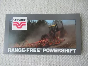 1986 Versatile 4WD tractor range-free powershift transmission mini brochure - Picture 1 of 4
