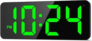 Wall Clock - LED Digital Wall Clock with Large Display, Big Digits, Auto-Dimming - Picture 1 of 41