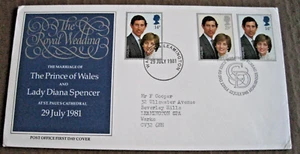 GB Royal Wedding 1981 FDC with 2 different post marks (6-1) - Picture 1 of 1