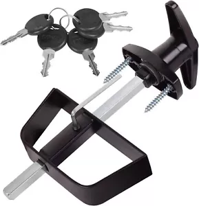 Schuppentürriegel T-Griff Schloss Kit mit 5 Schlüsseln BTEOBFY 5-1/2" Vorbau Aufbewahrung Scheune... - Bild 1 von 7