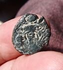 Hunic/Hephthalites Stämme Kaschmir Smast Münzen AE Einheit Sasanian Büste, 1,13g