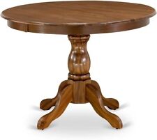 Hartland Solid Wood Round 42" Dining Table In Walnut Finish