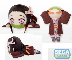 VENDEDOR DE EE. UU. ~ Muñeca de peluche grande de anime acostado Sega Demon Slayer Nezuko Nesoberi - Imagen 1 de 1