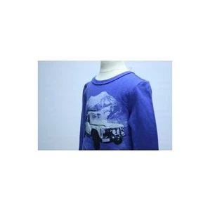 MORGAN & MILO NWT Cobalt Blue Boys Long Sleeve Ctn T-Shirt W/ Range Rover Sz 2T - Picture 1 of 6
