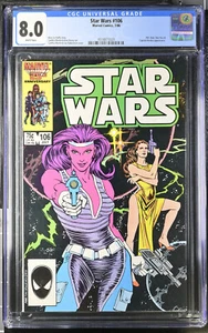 Marvel Star Wars #106 CGC 8.0 pagine bianche 1986 - Foto 1 di 2