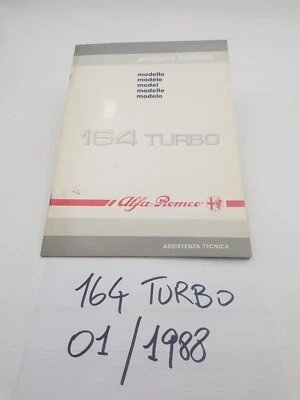 Manuale officina Alfa Romeo Alfa 164 V6 Turbo bollettino tecnico vettura de 1988 - Immagine 1 di 4