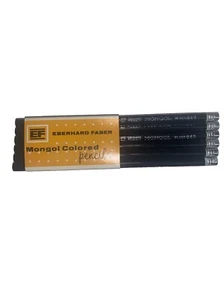12 NOS Vintage Eberhard Faber MONGOL Brown 863 Unused Pencils - Picture 1 of 5