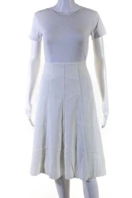 Falda Carmen Carmen Marc Valvo para mujer hasta la rodilla línea A blanca porche nueva con etiquetas talla 8 Foto 1 de 4