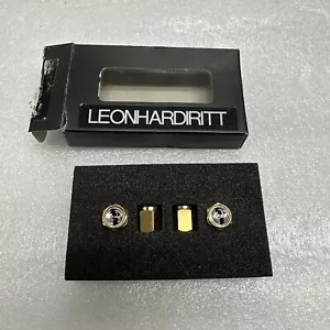 Superstar Leonhardiritt replacement Gold "knight" logo valve stem cap set of 4 - Picture 1 of 5