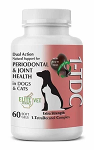  1-TDC Dual Action Natural Support for Dogs & Cats (60 Soft Gels) - Picture 1 of 6