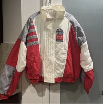 Anheuser 1994 Super Bowl XXVIII Georgia Dome Atlanta Coca Cola Classic Jacket XL - Image 1 of 4