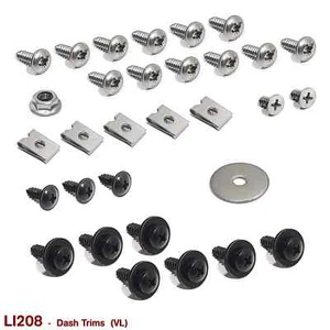 DASH PLASTIC TRIM FASTENERS for VL (SCREWS, CLIPS, WASHERS and NUT) - Bild 1 von 1