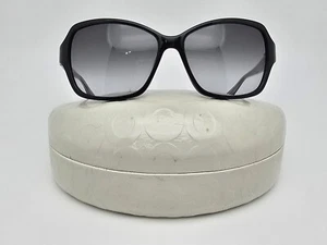 Coach Paige S8031 Black Frame Grey Gradient Lens Sunglasses w/ Case 58-15-125 - Picture 1 of 18